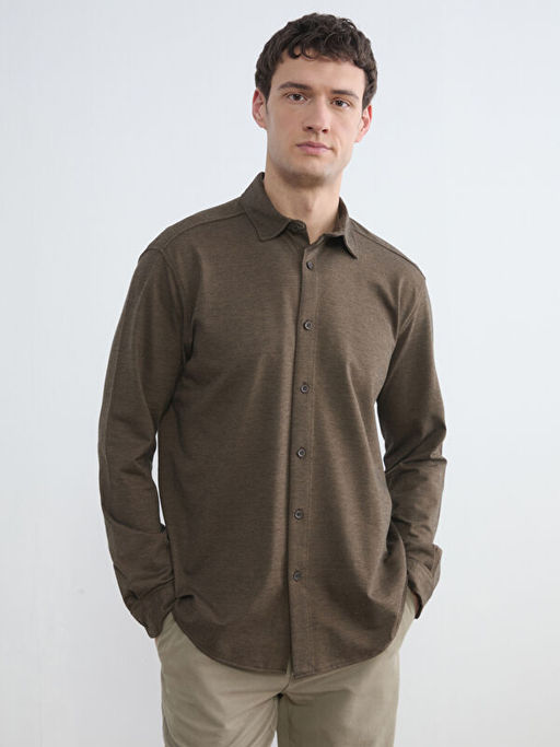 Regular Fit Erkek Dokulu G?mlek