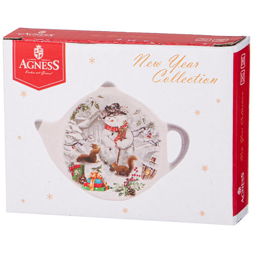 ПОДСТАВКА ПОД ЧАЙНЫЕ ПАКЕТИКИ AGNESS С НОВЫМ ГОДОМ! 12*8,5*1,5 СМ - Lefard фото 2