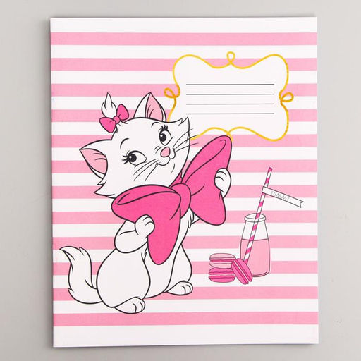 Цена за 20 шт. Тетрадь в клетку 12 листов, 5 видов МИКС, обложка мелованный картон, «Коты аристократы»