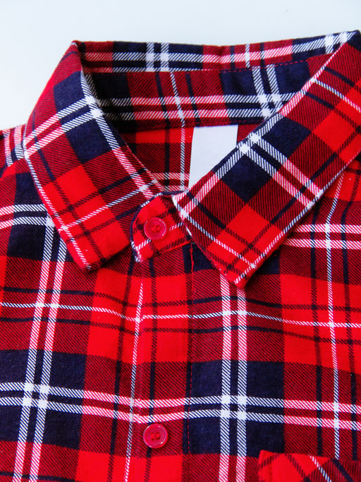 Женская удлиненная рубашка Клеточка - Krumpy фото 2