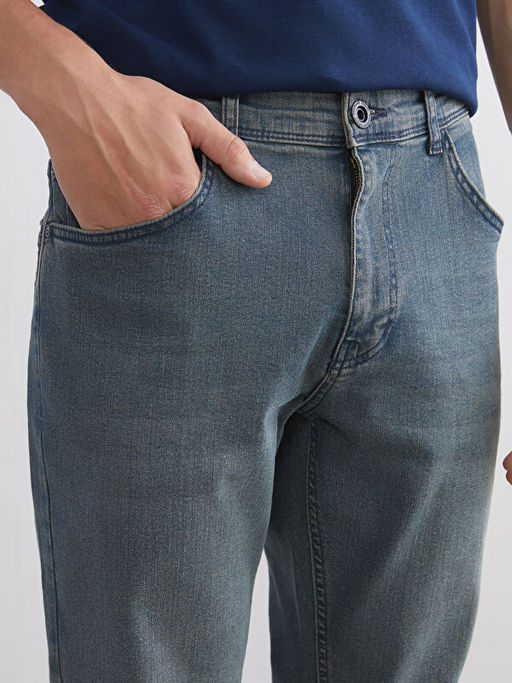 730 Havu? Kal?p Erkek Jean Pantolon