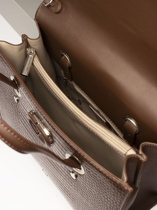 LACCOMA сумка WJD6707-коричневый эко кожа хлопок фото 7