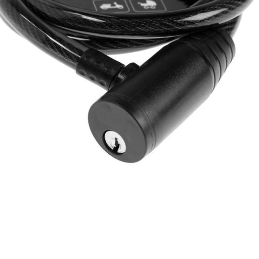 Замок навесной велосипедный Dream Bike, 10 x 1000 мм, английский ключ с пластиковой ручкой  фото 3