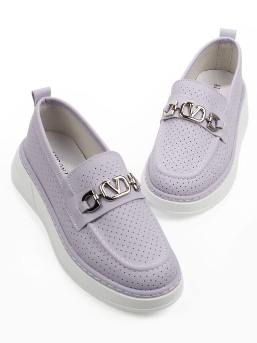 06-YE286-3 PURPLE Туфли женские (натуральная кожа)