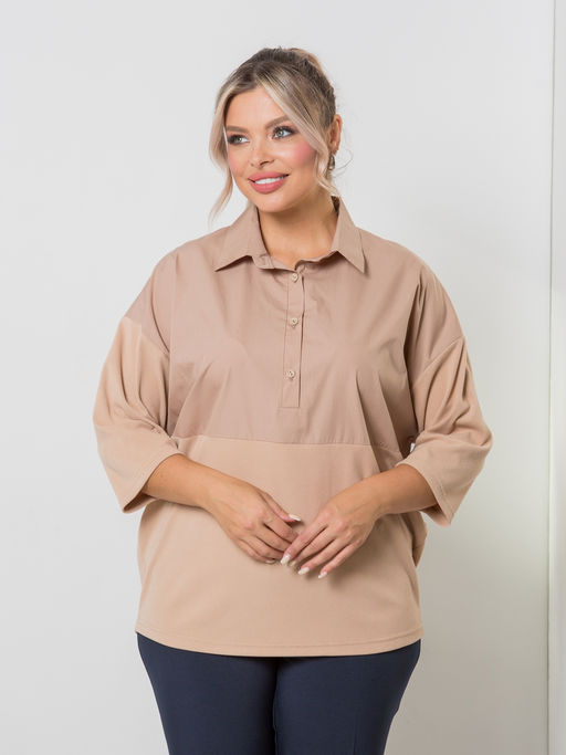 Блузка 1420 песочный