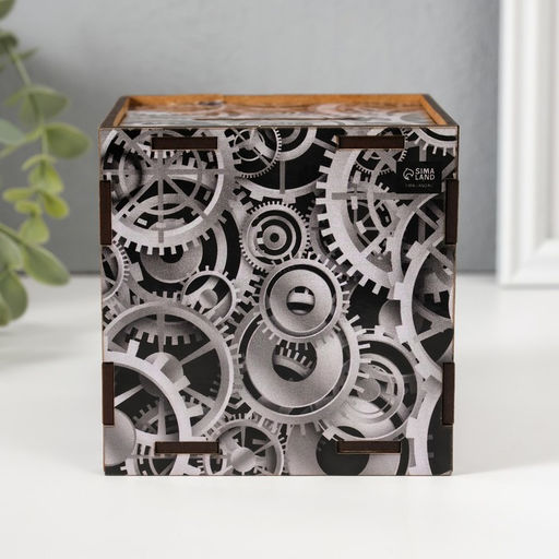 Деревянная копилка для денег «Ты можешь все», куб, с надписью, 10×10×10 см