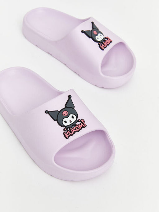 Kuromi Bask?l? K?z ?ocuk Terlik