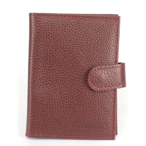 Обложка для авто+паспорт-Croco-ВП-1031 (с хляст, 5 внут карм) натуральная кожа бордо флотер (120) 265403
