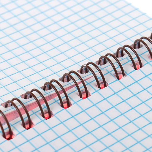 Цена за 2 шт. Блокнот А6, 80 листов в клетку на гребне «Красный. Неон», пластиковая обложка, блок офсет