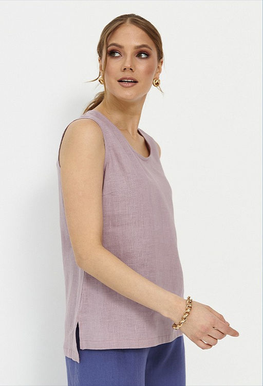 Блузка из 100% льна премиального качестваМарсель - Vals фото 3