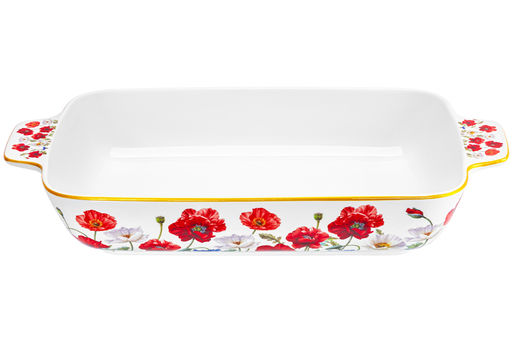 Шубница 1,7 л 32.5*19.5*5.5 cм Маки фарфор NEW BONE CHINA - Elan gallery фото 4