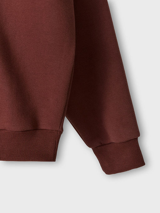 Теплый свитшот мужской коричневый с начесом и художественным принтом - Mark formelle фото 6