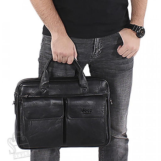 Портфель мужской 1802-01 black Jeep в Новосибирске - S-style фото 2