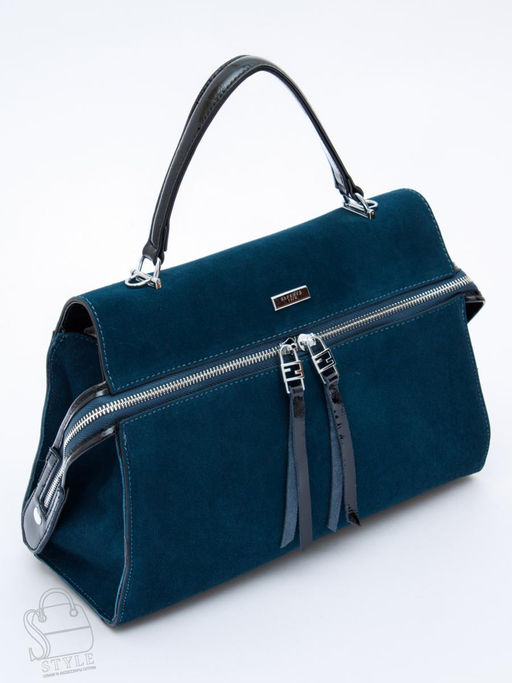 Сумка женская кожаная 9675MSS d.blue Velina Fabbiano-Safenta в Новосибирске