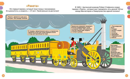 Поезда и железные дороги. Симон Ф., Буэ М. - Издательство махаон фото 5