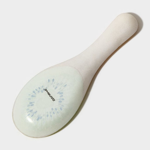 Подставка под ложку Доляна «Романтичный киви», 23.5×8.3×1.5 см, стекло