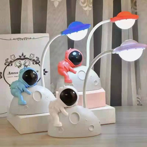 Цена за 2 шт. Светильник настольный "Cosmo-Любимая Луна" LED 28*11,5*7,5см USB 4v 3w, Красно-белый