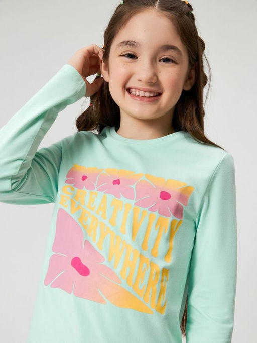 ACOOLA / Джемпер детский для девочек Aveiro мятный  фото 3