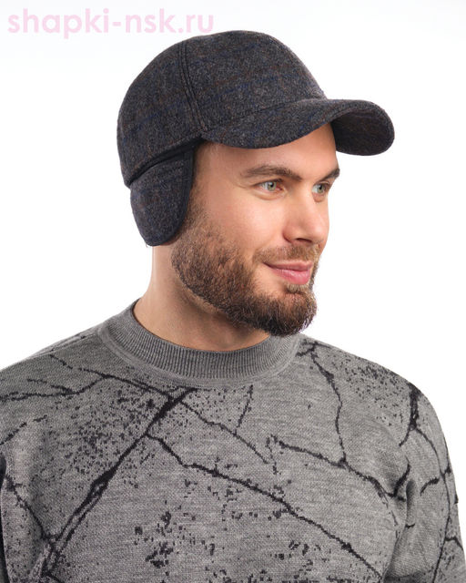 071-34 Бейсболка мужская флис (56-62)