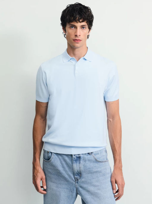 Джемпер поло regular fit / Zarina  фото 4