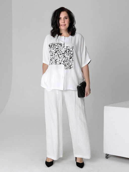 25235 Блуза белый