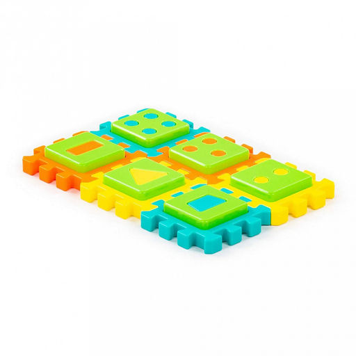 Игрушка "Пазл №2" 19,3x13,1x1,7см, 12 элементов, развивающая, пластик, в пакете (Беларусь)