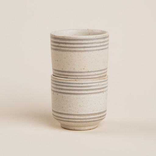 Пиалы SL Home «Райяс», 150 мл, d=7 см, керамика, набор 2 шт., бежевые