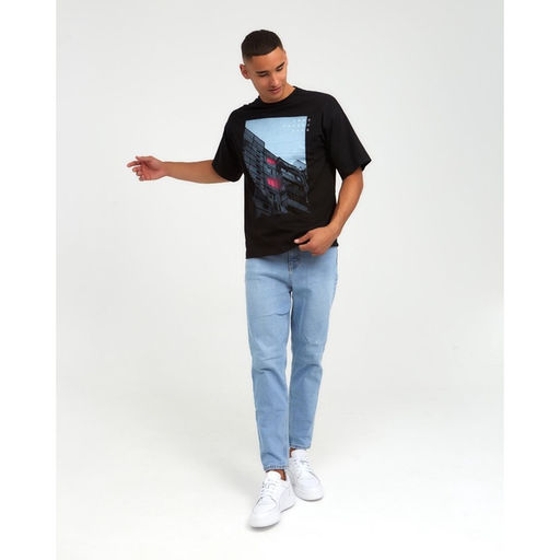 Футболка «Окна», черный, р. 56, KAFTAN