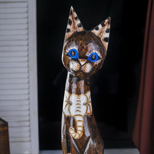 Сувенир «Кошка», 80 см, дерево, МИКС