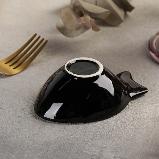 Блюдо «Лунная тропа», 11×8×3.5 см, керамика