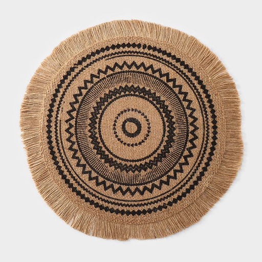 Цена за 10 шт. Салфетка сервировочная Африка, d=35 см, цвет чёрный - Simaland фото 5