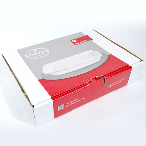 90045-401L Блюдо сервировочное для подачи керамика 33,5х22,5х5,5 LR (х8) - Mayer&boch фото 2