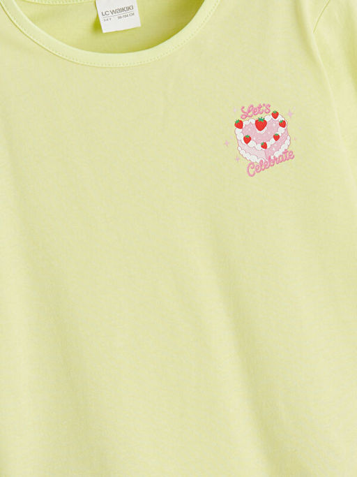 Bisiklet Yaka K?z ?ocuk Pijama Tak?m?