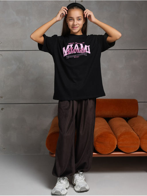 Футболка "Флорида" черный Девочка