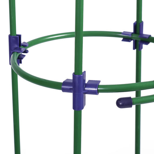 Шпалера, 135×30×1 см, металл, зелёная, «Ракета Клевер»