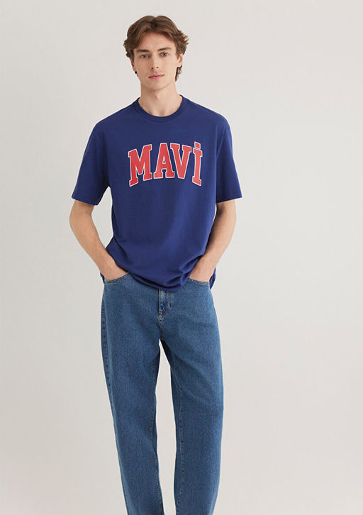 Mavi Logo Bask?l? Mavi Tisort  фото 2