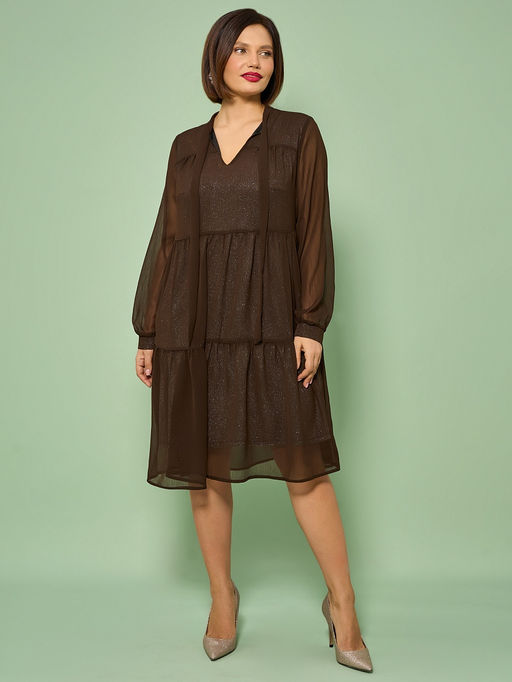 Платье 0060-2а шоколад - Aquarell фото 39