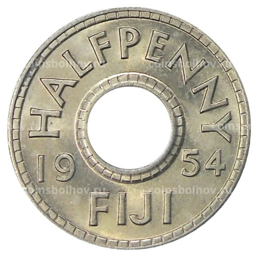 1/2 пенни 1954 года Фиджи