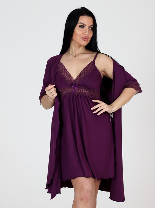 509-ХС ЖЕНСКИЙ КОМПЛЕКТ ДВОЙКА (Фиолетовый) - А-дина фото 2