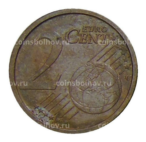 Монета 2 евроцента 2009 года Италия