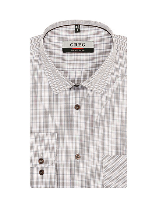 Сорочка мужская длинный рукав GREG 155/238/018/ZN/1p STRETCH  фото 2
