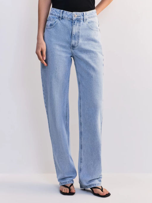 Прямые джинсы с высокой посадкой ZR2605092316-100 / Zarina