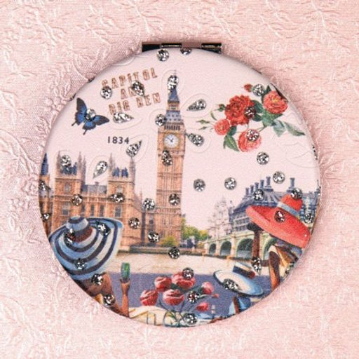 Зеркало карманное 7 см / GT357 /уп 50/300/ кожзам - Галеонтрейд фото 8