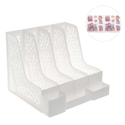 Лоток для бумаг deVENTE Universal, 7 отделений, белый, 32.5×30.4×26.3 см