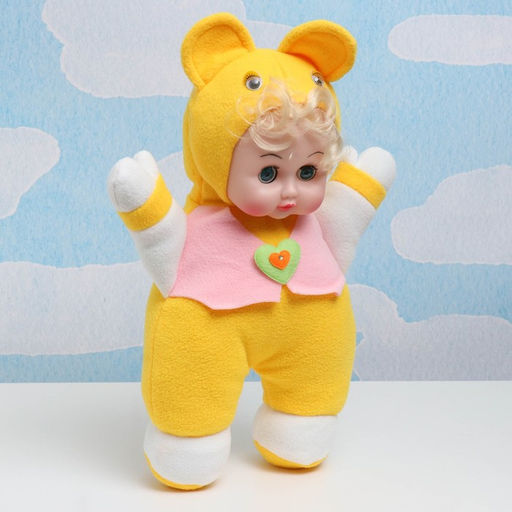 Кукла мягкая Маша в костюме с ушами, 40 см, МИКС - UzToy фото 7