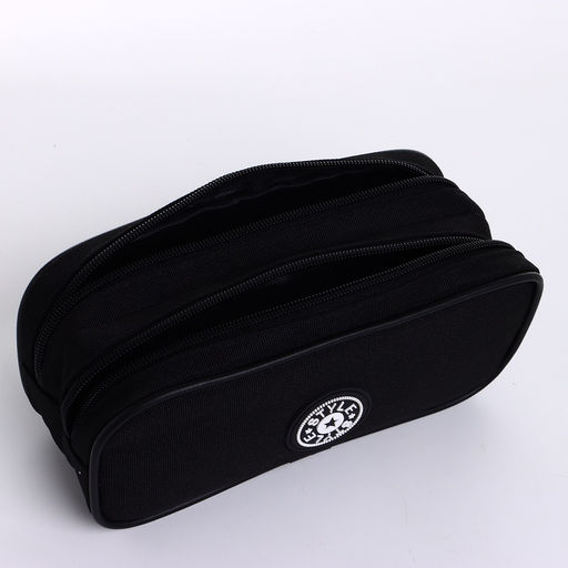 Косметичка-пенал на молнии с отделами, Звезда, чёрная - Simaland фото 3