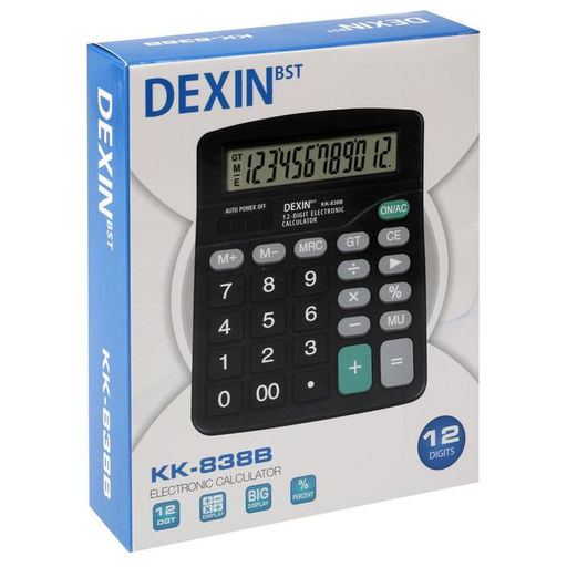 Калькулятор настольный, 12-разрядный KK-838B, 145×183×43 мм