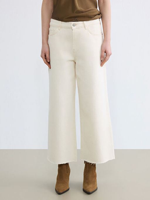 Wideleg Kad?n Jean Pantolon