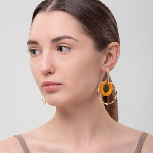 Серьги ассорти Дежавю, цвет жёлтый в золоте - Queen fair фото 4