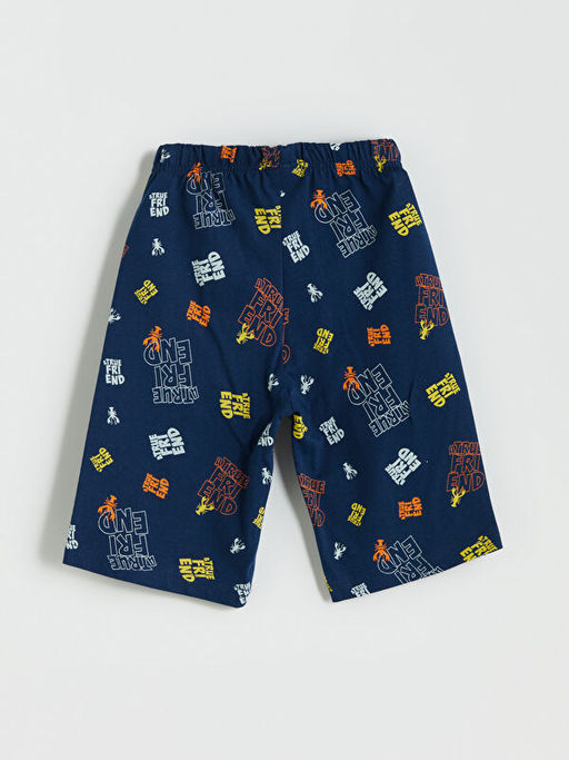 Beli Lastikli Bask?l? Erkek ?ocuk Pijama Alt